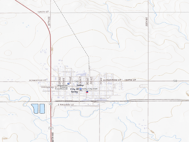 USGS topographic map of Selby City Park