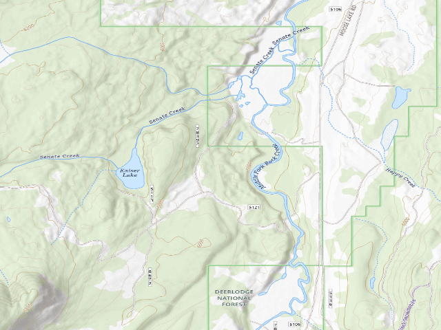 USGS topographic map of Senate Creek-002