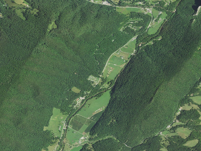 Aerial image of Seneca Shadows Campground