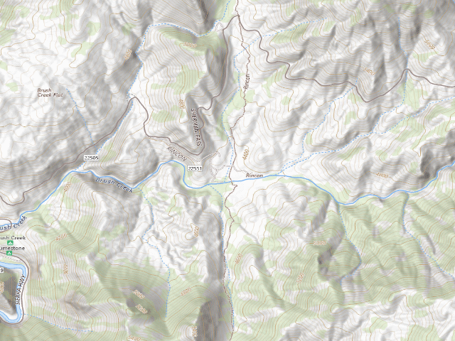 USGS topographic map of Sequoia National Forest