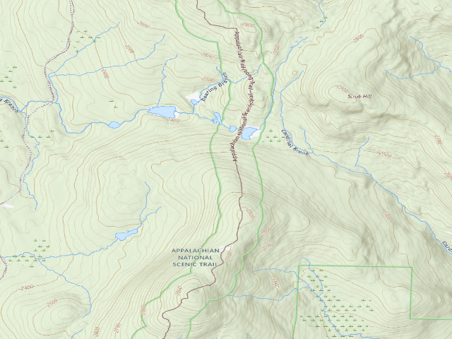 USGS topographic map of Seth Warner Shelter