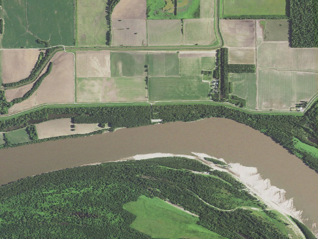 Aerial image of Seven Island Access