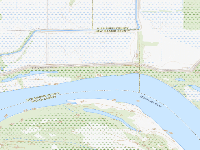 USGS topographic map of Seven Island Access