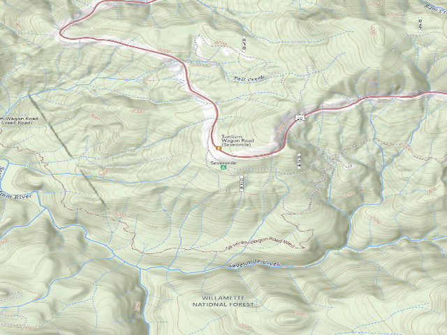 USGS topographic map of Sevenmile
