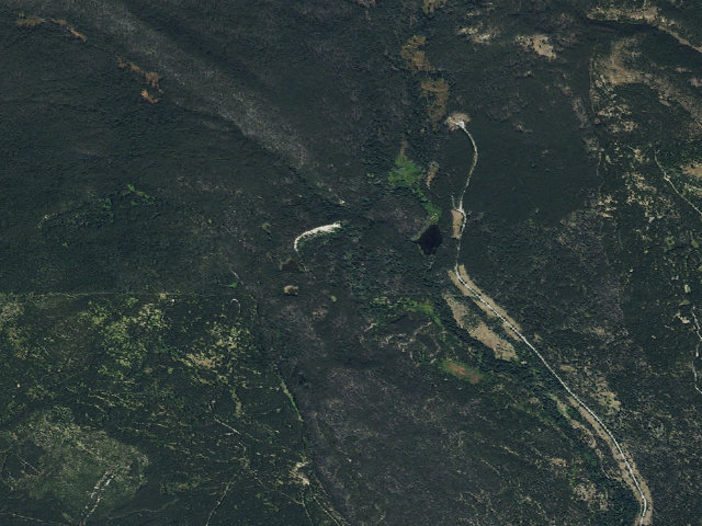 Aerial image of Seymour Creek Campground
