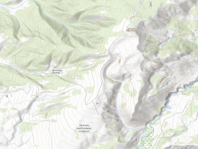 USGS topographic map of Shadow Upper 11A