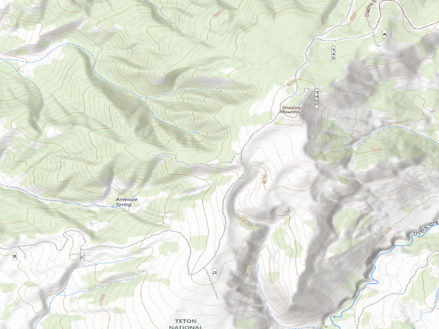 USGS topographic map of Shadow Upper 13