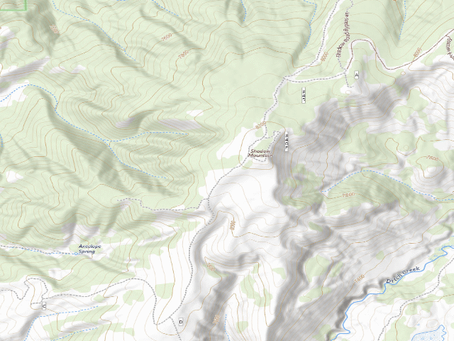USGS topographic map of Shadow Upper 14