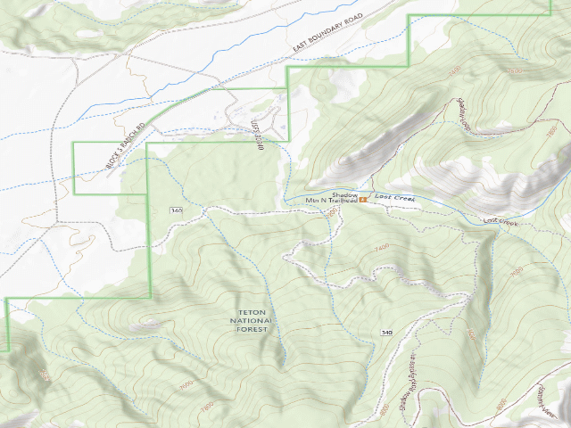 USGS topographic map of Shadow Upper 22A