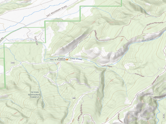 USGS topographic map of Shadow Upper 22B