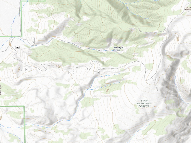 USGS topographic map of Shadow Upper 7
