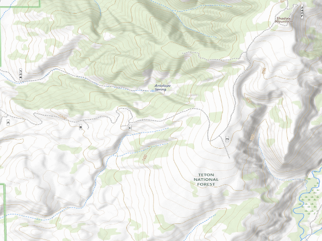 USGS topographic map of Shadow Upper 8