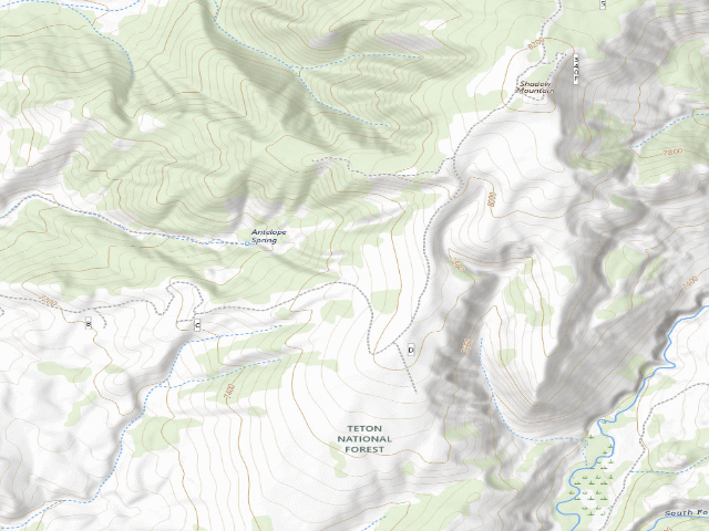 USGS topographic map of Shadow Upper 8A