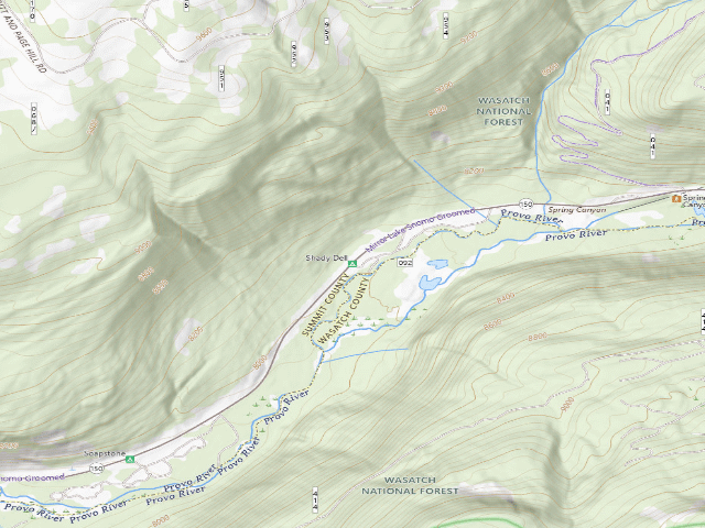USGS topographic map of Shady Dell