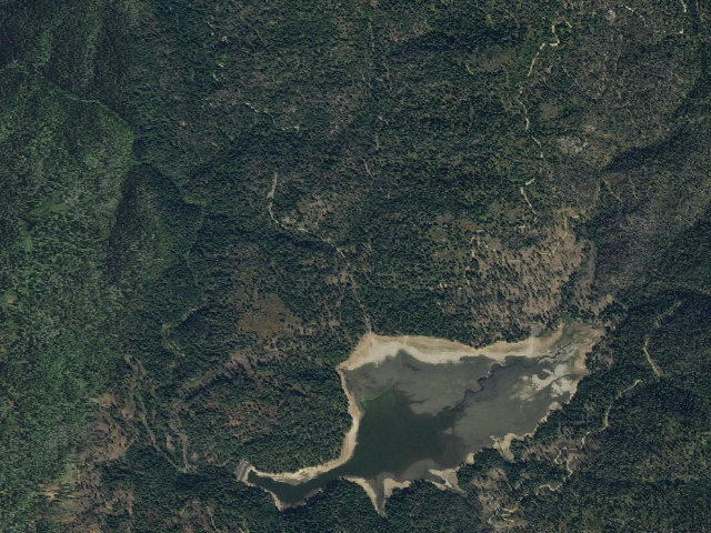 Aerial image of Shady Pines Campground