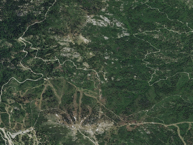 Aerial image of Shafer Butte Campground