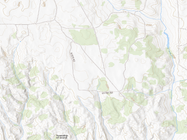 USGS topographic map of Shahan (Packsaddle WMA)