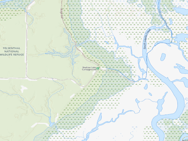 USGS topographic map of Shallow Lake Camping Area
