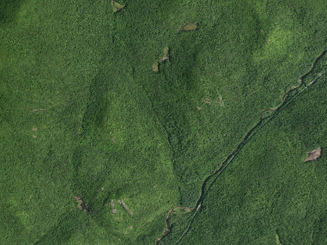 Aerial image of Shanty Brook Trail Campsite (Siamese Ponds Wilderness)