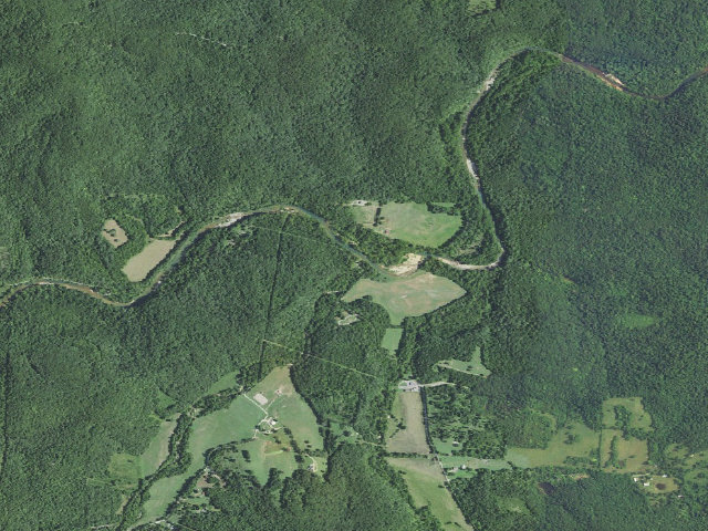 Aerial image of Shawnee Creek Campground