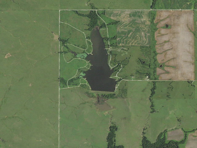 Aerial image of Shawnee State Fishing Lake