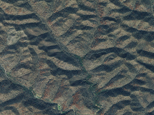 Aerial image of Shawnee State Forest Backpack Trail - Camp (unnumbered ODNR GIS point)