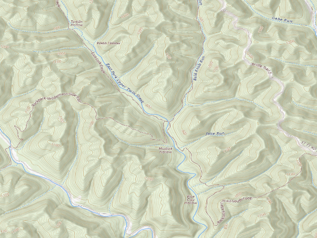 USGS topographic map of Shawnee State Forest Backpack Trail - Camp (unnumbered ODNR GIS point)