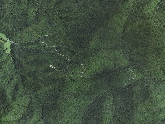 Aerial image of Shaws Fork Horse Camp