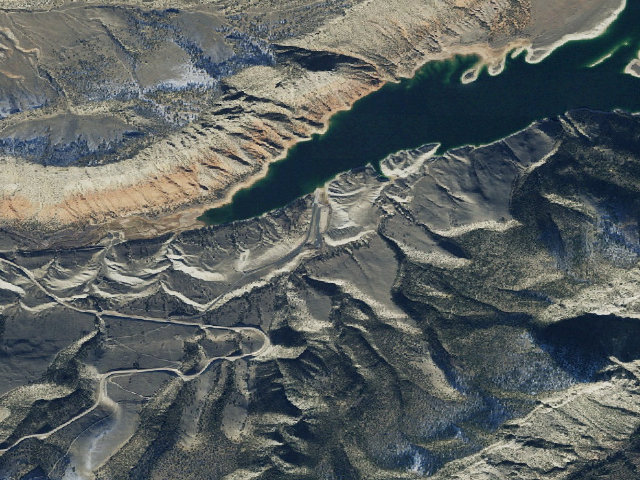 Aerial image of Sheep Creek Bay Campground