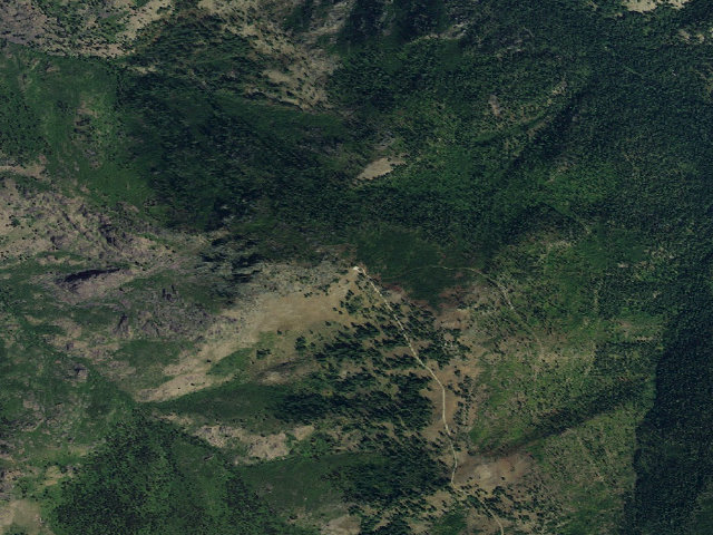 Aerial image of Sheep Rock Camping