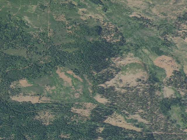 Aerial image of Sheep Springs Horse Camp
