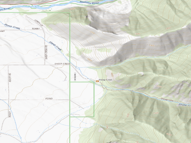 USGS topographic map of Sheepcr1A