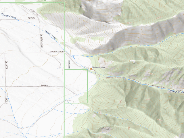 USGS topographic map of Sheepcrparking