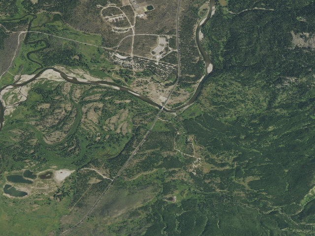 Aerial image of Sheffield Campground