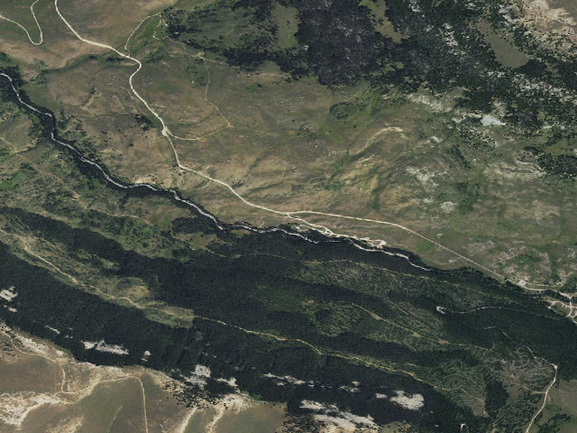 Aerial image of Shell Creek