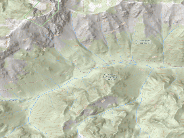 USGS topographic map of Shelter Rock Camp