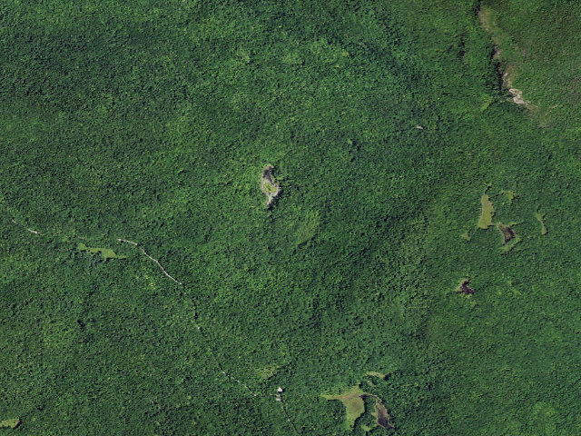 Aerial image of Shelving Rock Area Campsite 3 (Lake George Wild Forest)