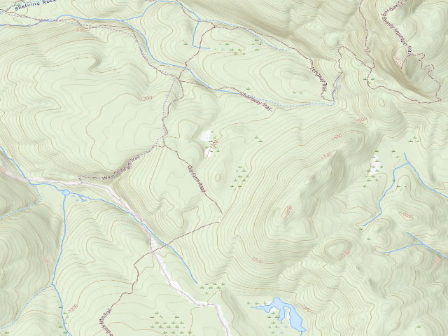 USGS topographic map of Shelving Rock Area Campsite 3 (Lake George Wild Forest)