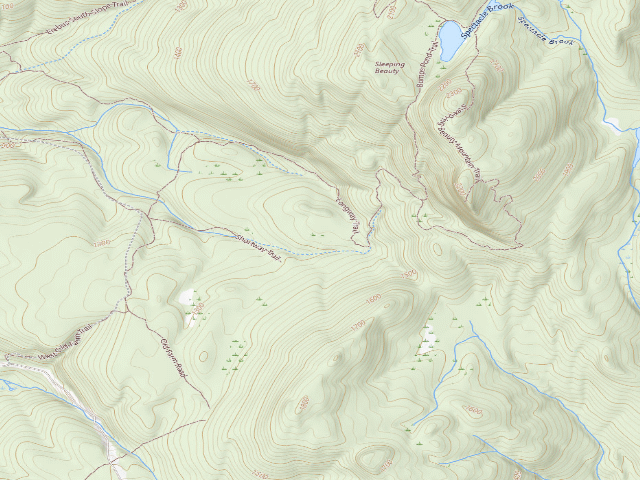 USGS topographic map of Shelving Rock Area Campsite 7 (Lake George Wild Forest)