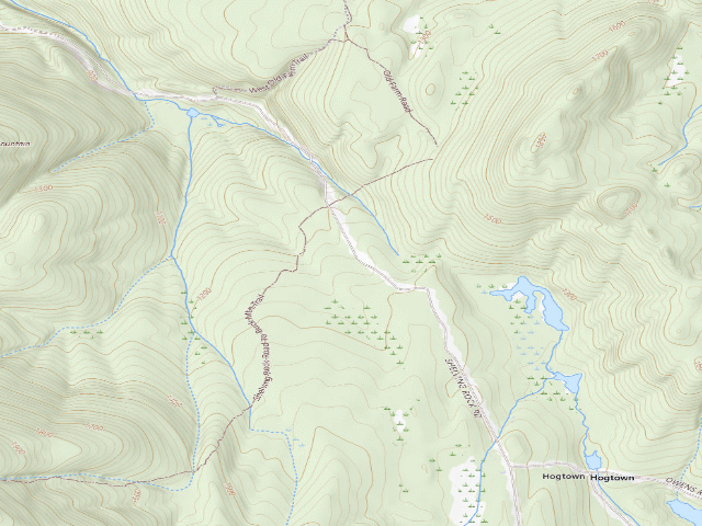 USGS topographic map of Shelving Rock Area Campsite 8 (Lake George Wild Forest)