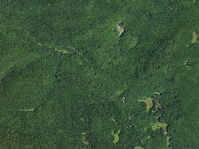 Aerial image of Shelving Rock Area Campsite 9 (Lake George Wild Forest)