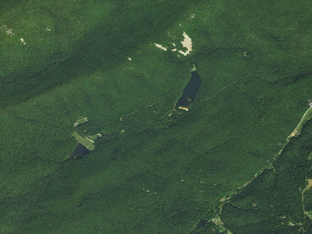 Aerial image of Sherando Lake Campground