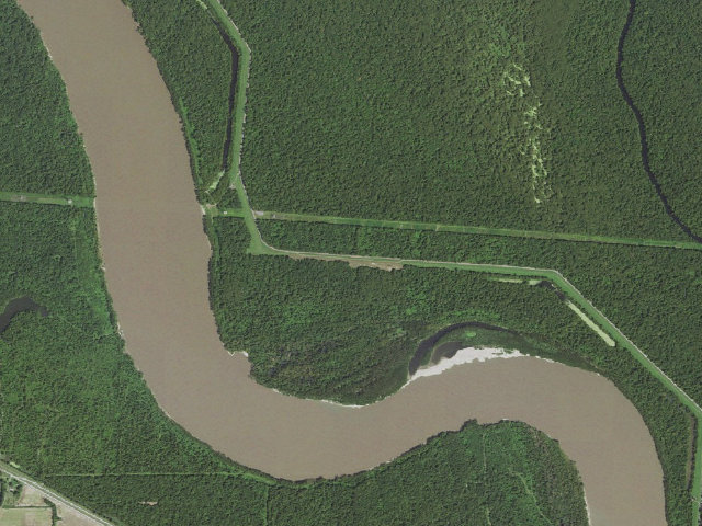 Aerial image of Sherburne WMA primitive camping area 2