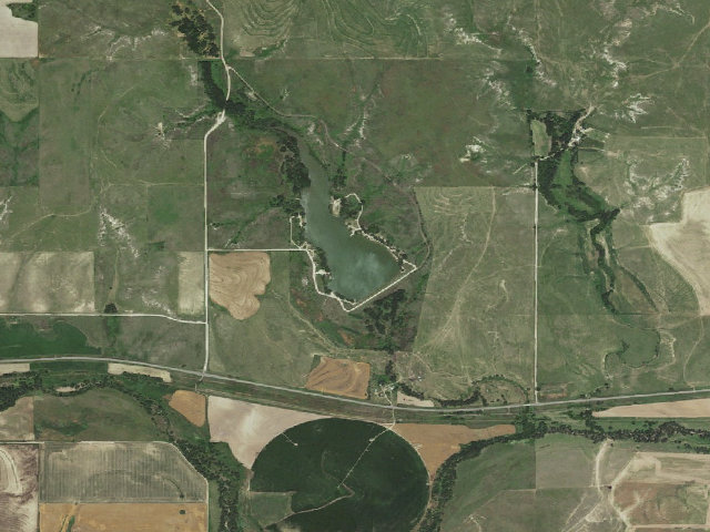 Aerial image of Sheridan State Fishing Lake