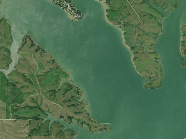Aerial image of Sherman Reservoir SRA