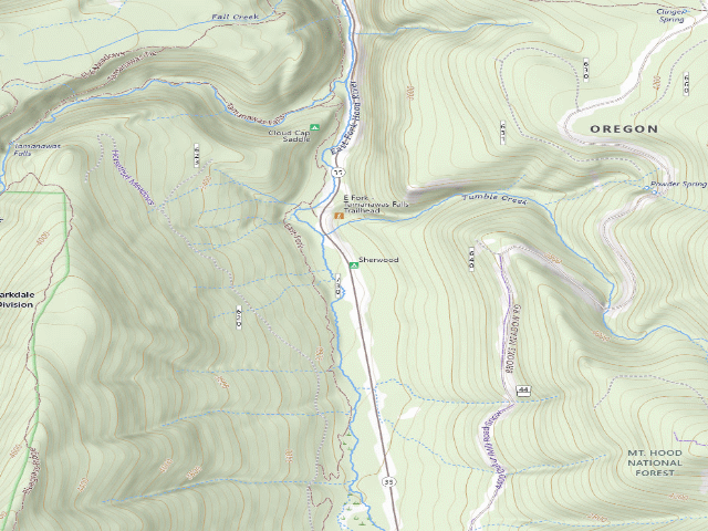 USGS topographic map of Sherwood