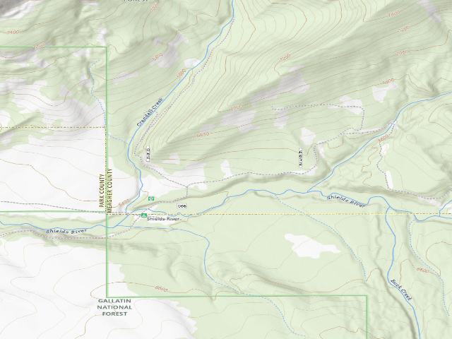 USGS topographic map of Shieldsloop02