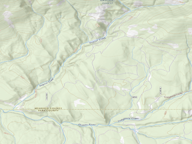 USGS topographic map of Shieldsloop11