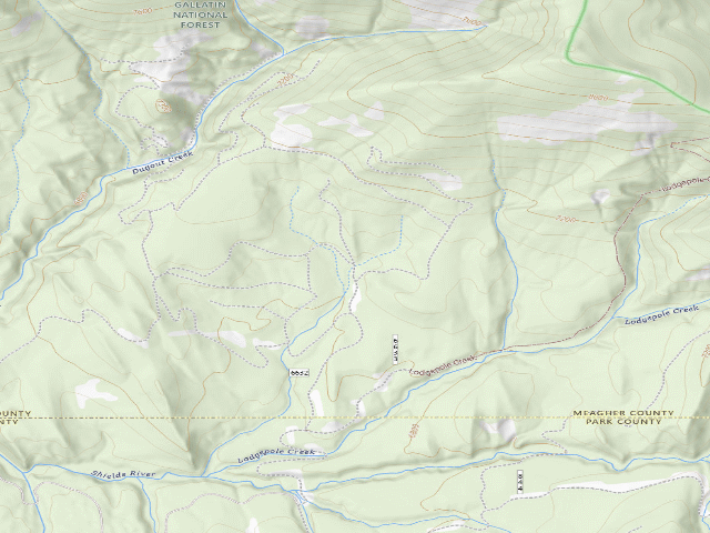 USGS topographic map of Shieldsloop14