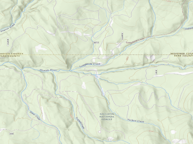 USGS topographic map of Shieldsloop20